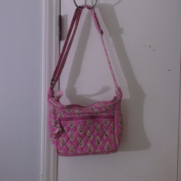 Vera Bradley Bermuda Pink 2005 Crossbody Purse - Picture 3 of 5